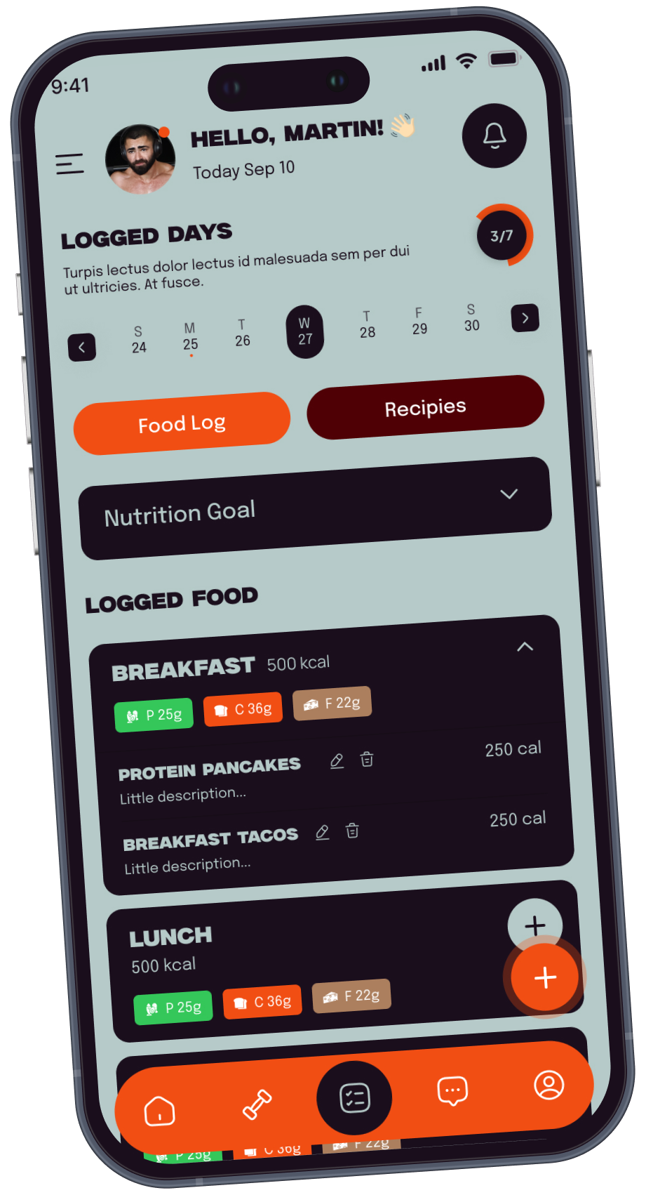 Nutrition tracking